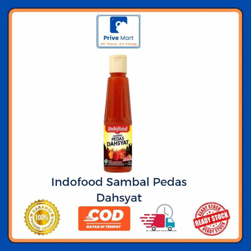 

Indofood Sambal Pedas Dahsyat 135ml Prive Mart