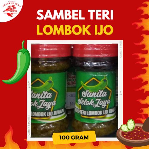 

Sambel Teri Lombok Ijo Asli Juwana Pati 100gram