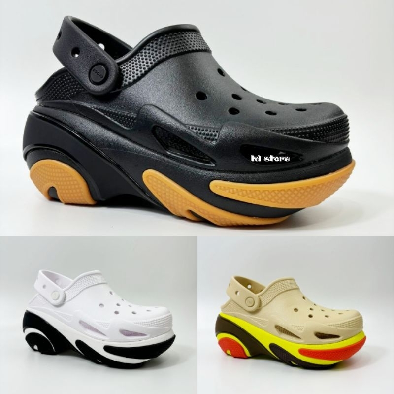 sandal crocs crush bubble clog/crocs crush bubble clog