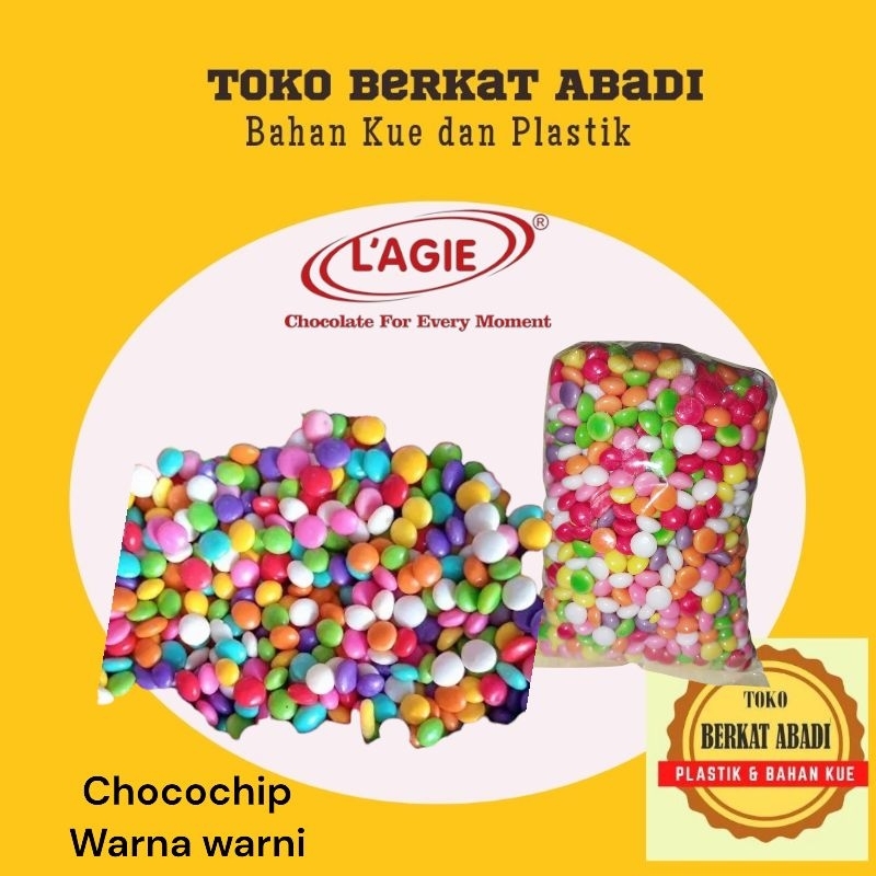 

Lagie chocochip Warna 100gr | 250gr | 500gr