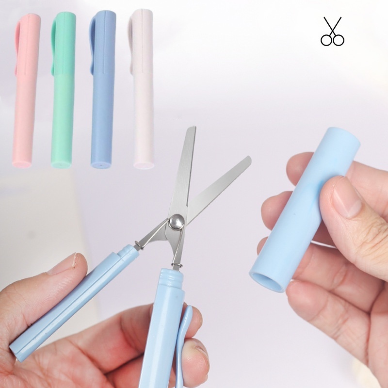 

Gunting Lipat Mini Pen Type Gunting Kecil Alat Tulis Kreatif Siswa Gunting Kertas Paper Cutter Lucu