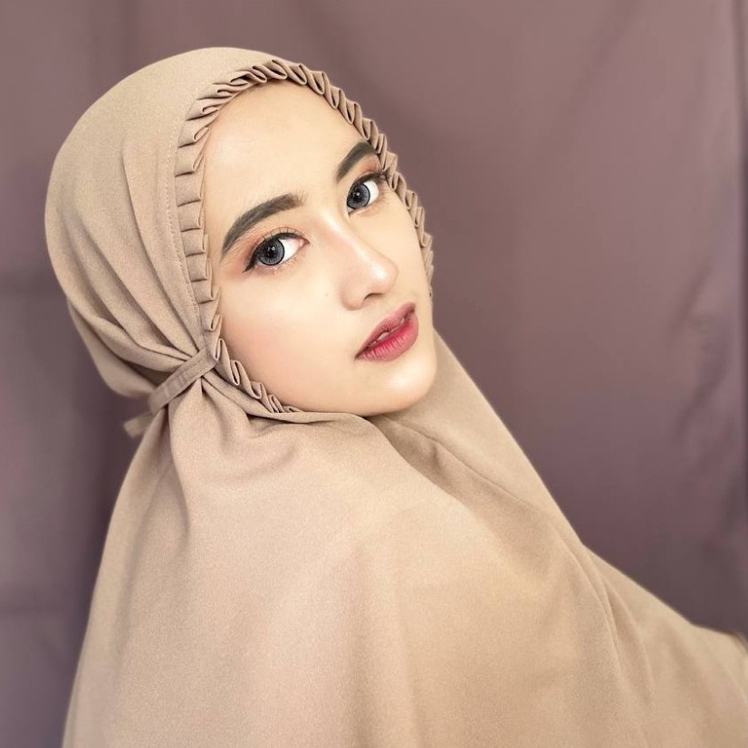 Jilbab Bergo Maryam Lipit Bergo kriwil Terbaru Kerudung Rempel Instan kcb Bahan Hyget Premium