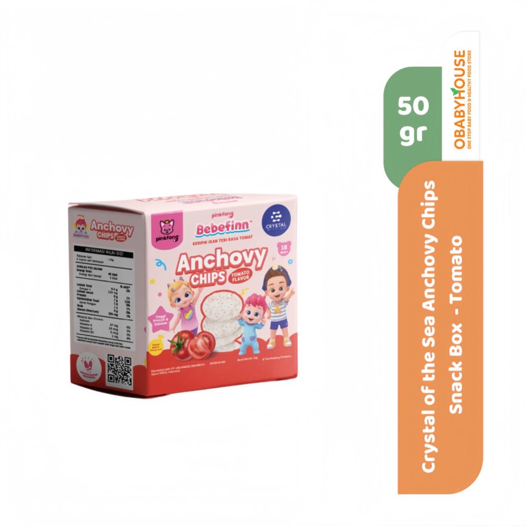 

Crystal of the Sea Anchovy Chips Snack Box 50 gr - Tomato