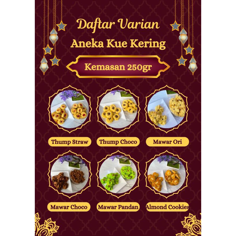 

ANEKA KUE KERING LEBARAN HOMEMADE (Kemasan Toples 250gr)