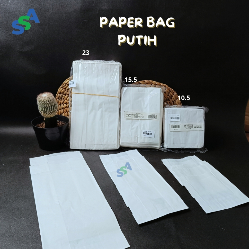 PAPER BAG PUTIH / PAPER BAG POLOS / PAPER BAG