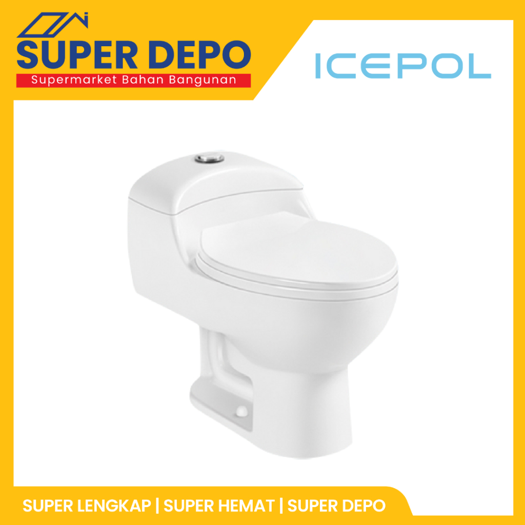 CLOSET/KLOSET DUDUK ICEPOL - MONO IC 8025+S.KRN+FLEX WHITE 30 CM