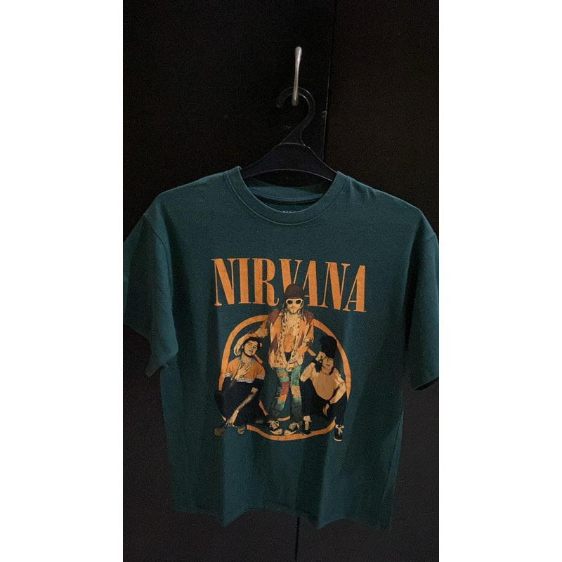 T-shirt Nirvana Pull n Bear oversize