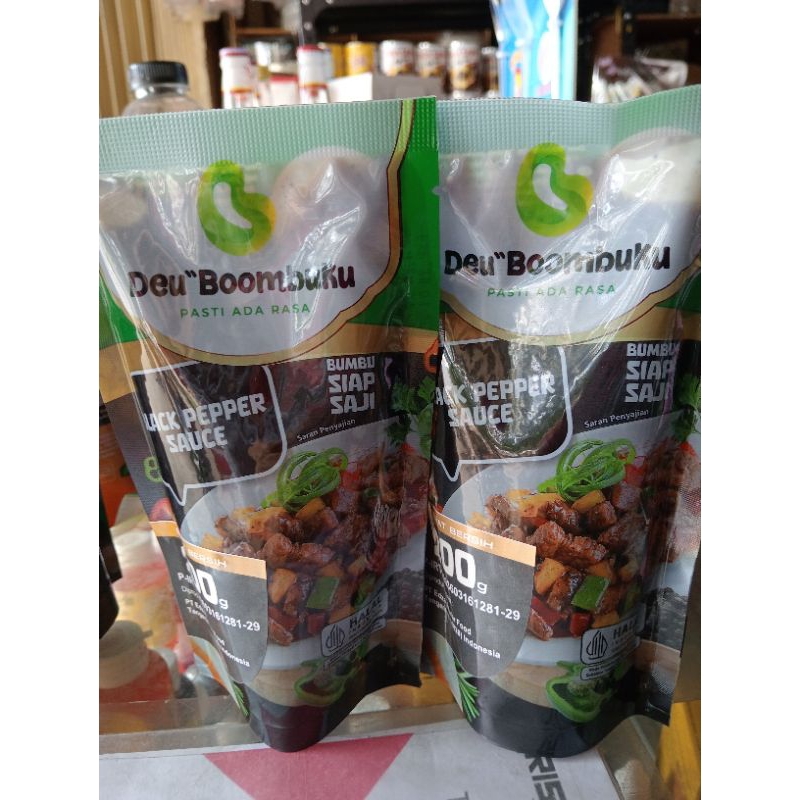 

Saos Black pepper 200g -saos lada hitam-bumbu lada hitam/saos Deu'Boombuku