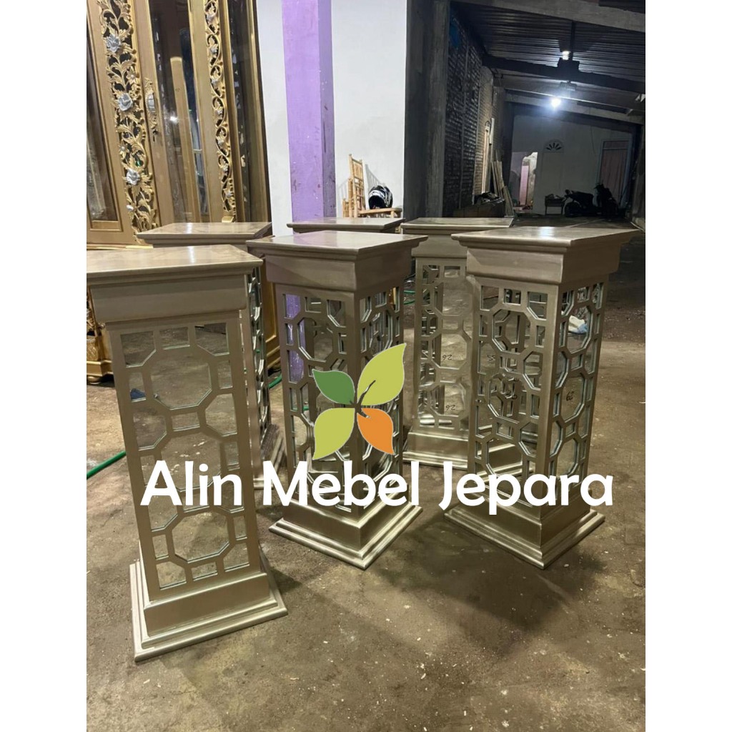 Standing flower kaca, Dekorasi Pelaminan