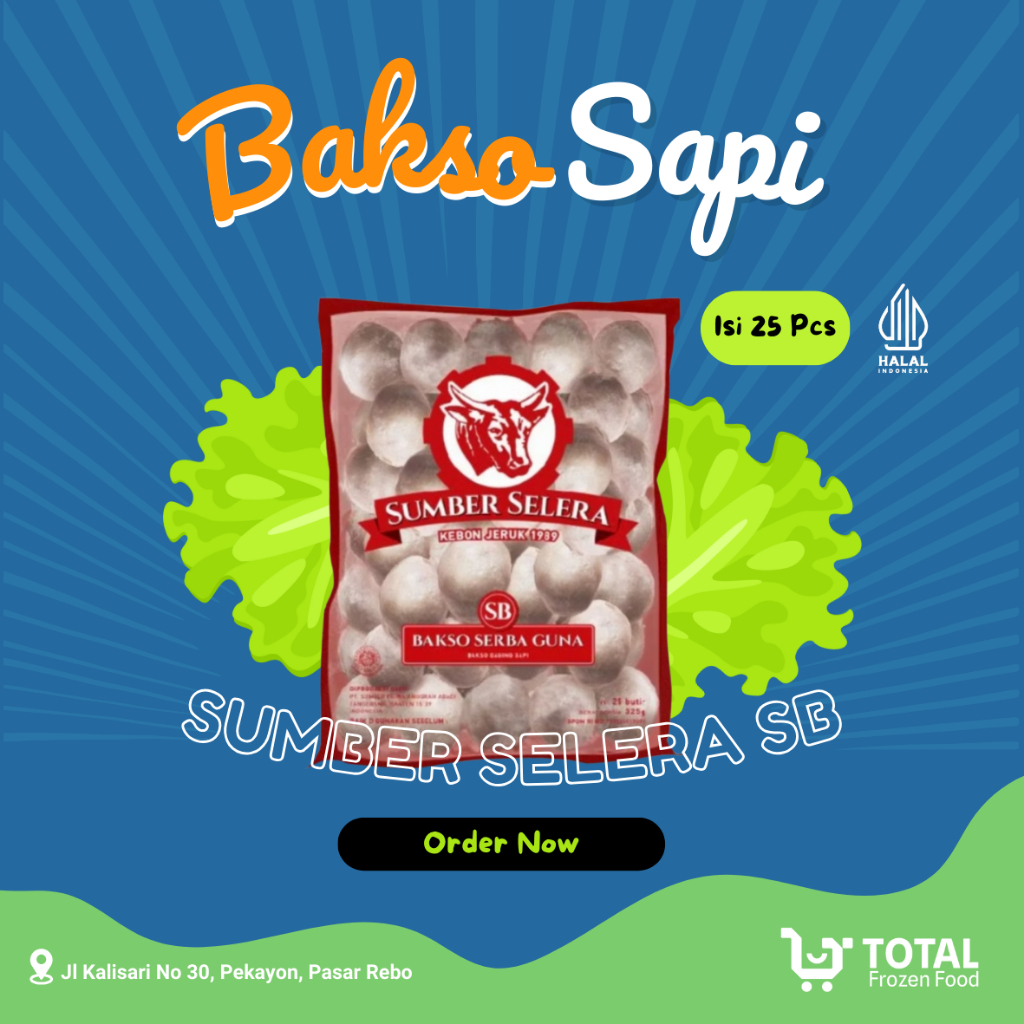 

Bakso Sumber Selera SB Serbaguna Kebon Jeruk isi 25 pcs