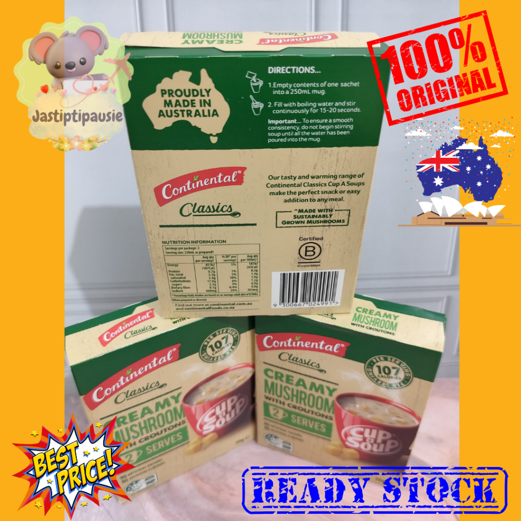 

Continental - Classics Cup A Soup | 60g Creamy With Croutons ORIGINAL AUSTRALIA