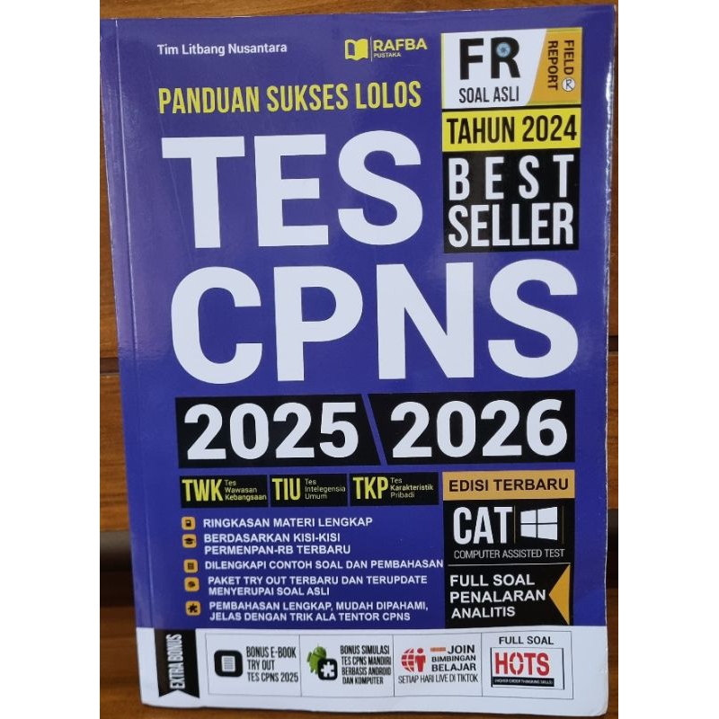 

PANDUAN SUKSEE LOLOS TES CPNS FR soal asli 2025/2026 Edisi Terbaru