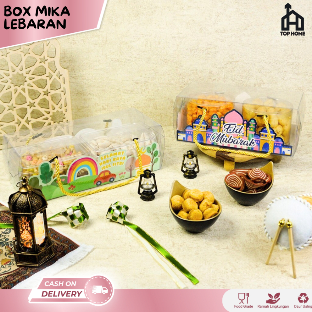 

BOX MIKA KUE TRANSPARAN, KOTAK MIKA TALI | Dus Kue Lebaran Idul Fitri | Hampers Lebaran Idul Fitri
