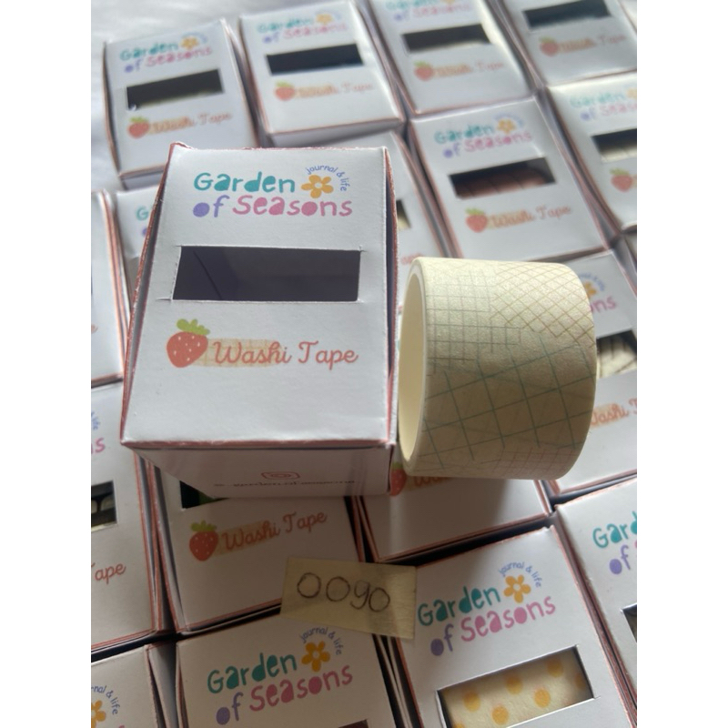 

0090 Big Decoration tape White motif