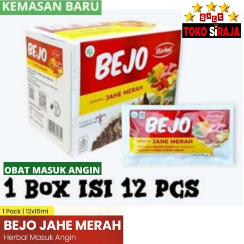 

BEJO JAHE MERAH 1 BOX 12 SACHET / BINTANG TOEJOE BEJO 1 PACK 12 SASET