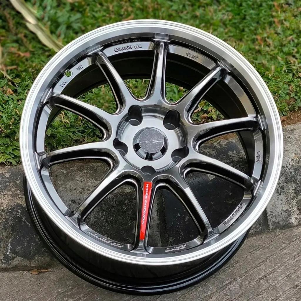 Velg Work Emotion Ring 17  Pcd 5 x 114 Lebar 8 ET 22 Warna Ej Titan - Velg Mobil Tie Rod Wheels