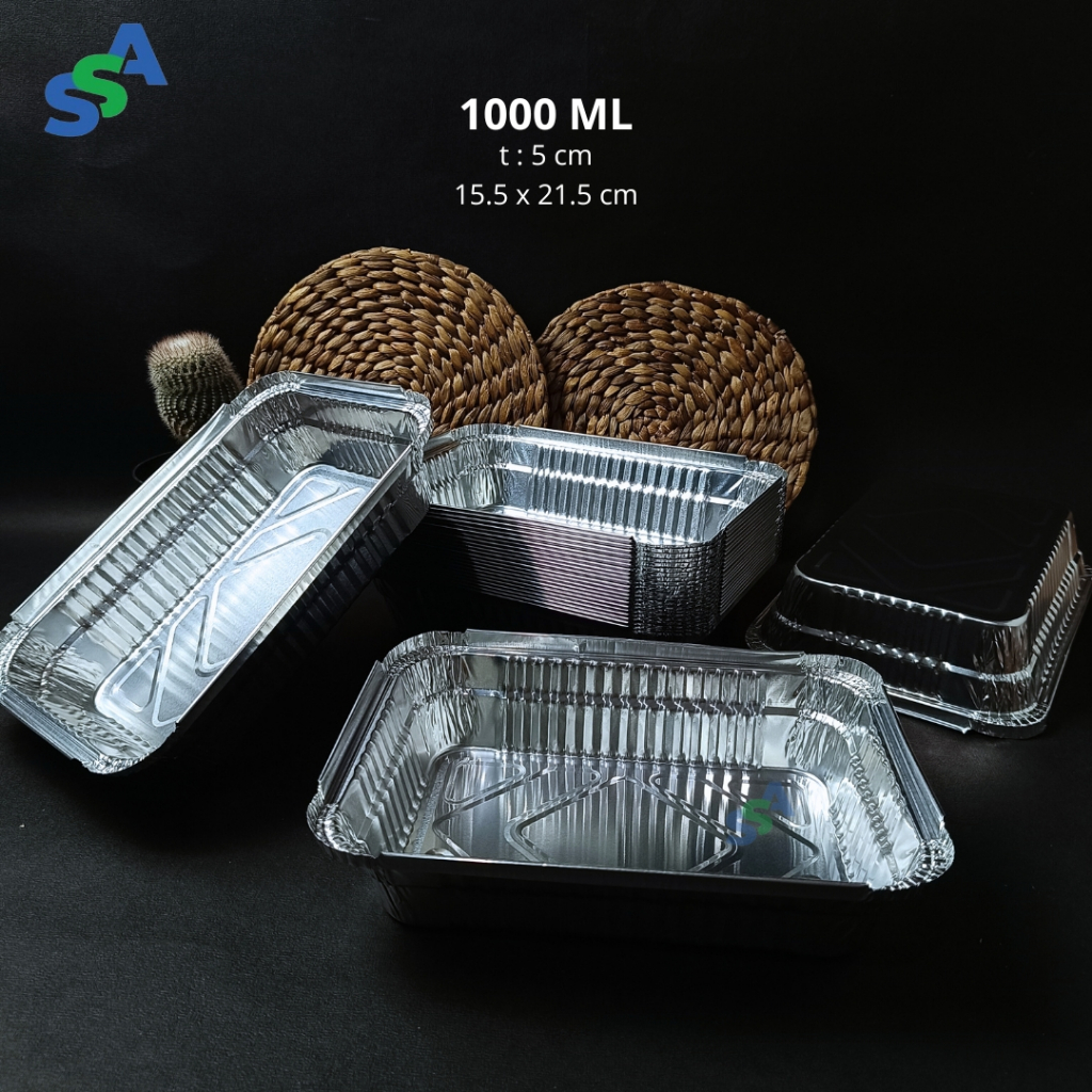 ALUMUNIUM FOIL TRAY 1000 ml / ALUMUNIUM FOIL CUP