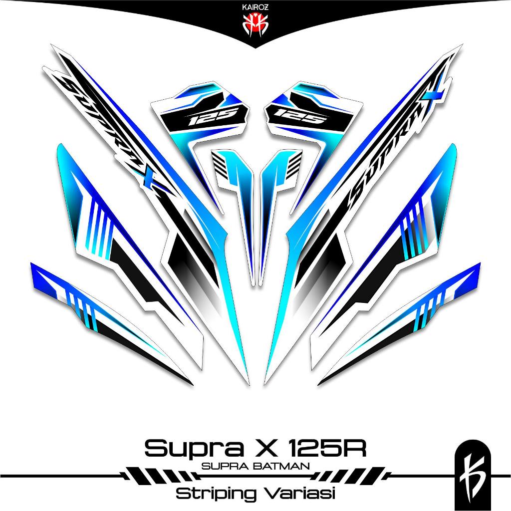 STRIPING SUPRA X 125 KARBU SKU 61 BATMAN STICKER STIKER HONDA SUPRA X 125 WAVE 125I SUPRA X 125R