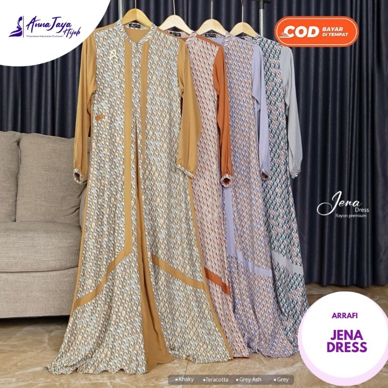 Gamis Wanita Rayon Premium Jena Size M By Arrafi