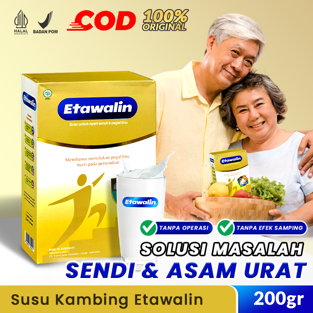 

ETAWALIN Original Susu Kambing Etawa Herbal Cegah Syaraf Kejepit Tulang Rematik Asam Urat Kolesterol