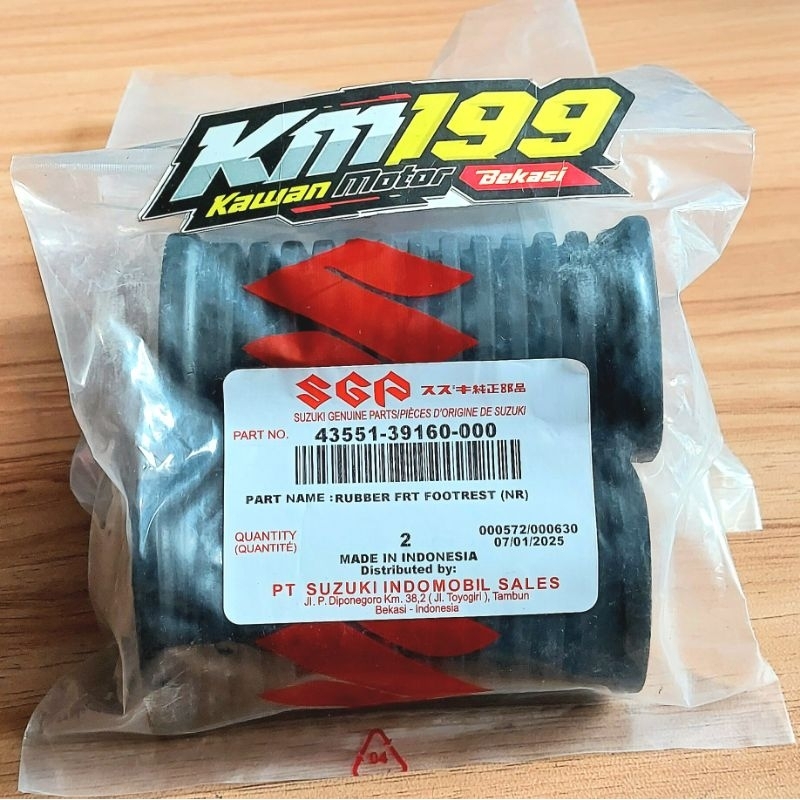 Karet Injekan Kaki Footstep Depan Suzuki Satria 2 Tak Lumba Hiu FU Shogun Smash Original SGP