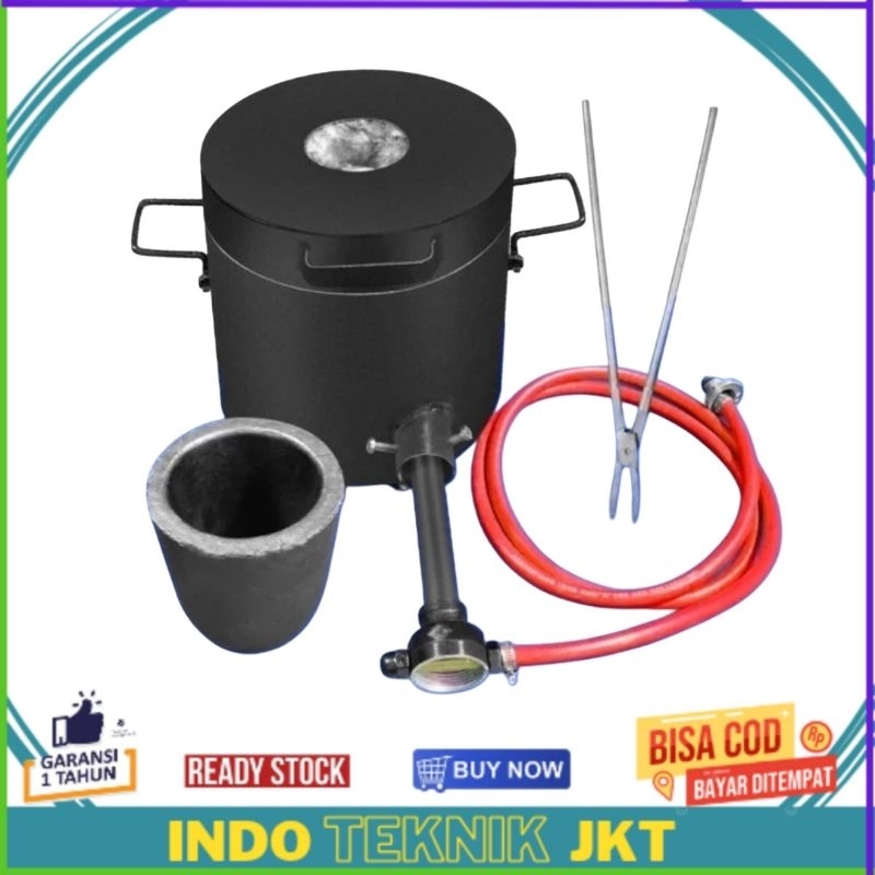 Melting Furnace Tin Silver Copper Aluminium Melting Gas Gold Melting Furnace 10 KG