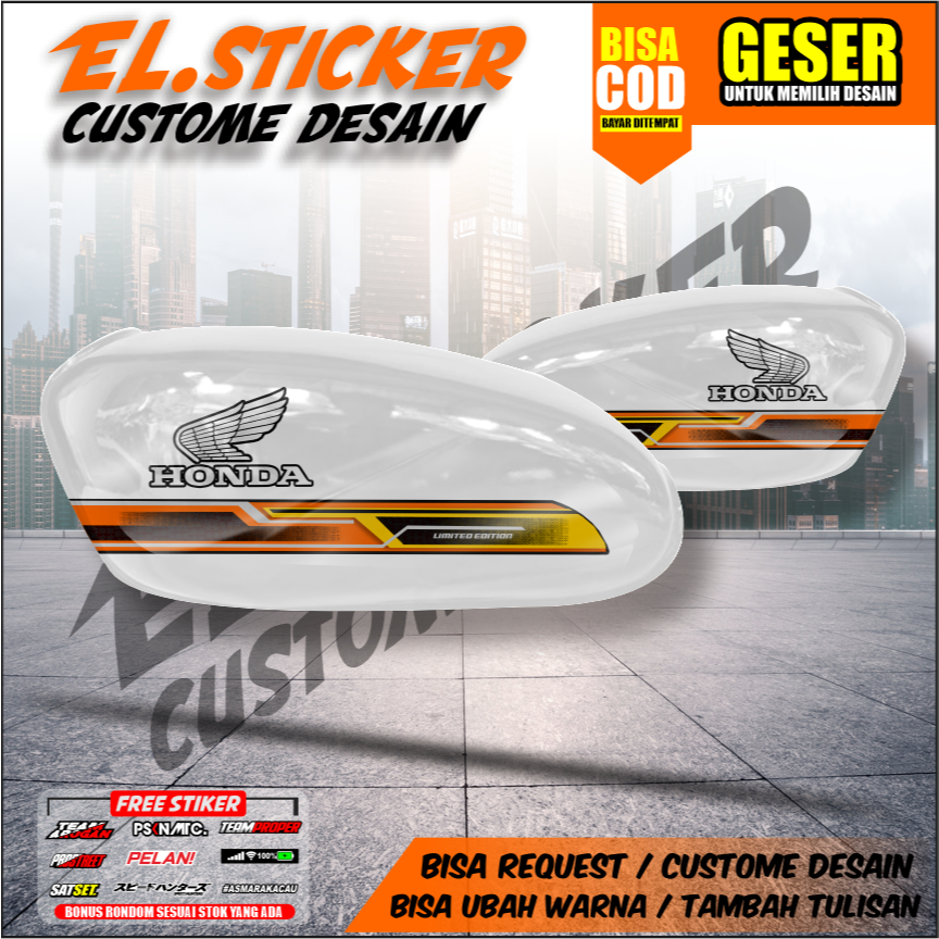 STRIPING CB100 STICKER CB100 UV TRANSPARAN, STICKER VARIASI HONDA CB 100 STRIPING CB125 TRANSPARAN 1