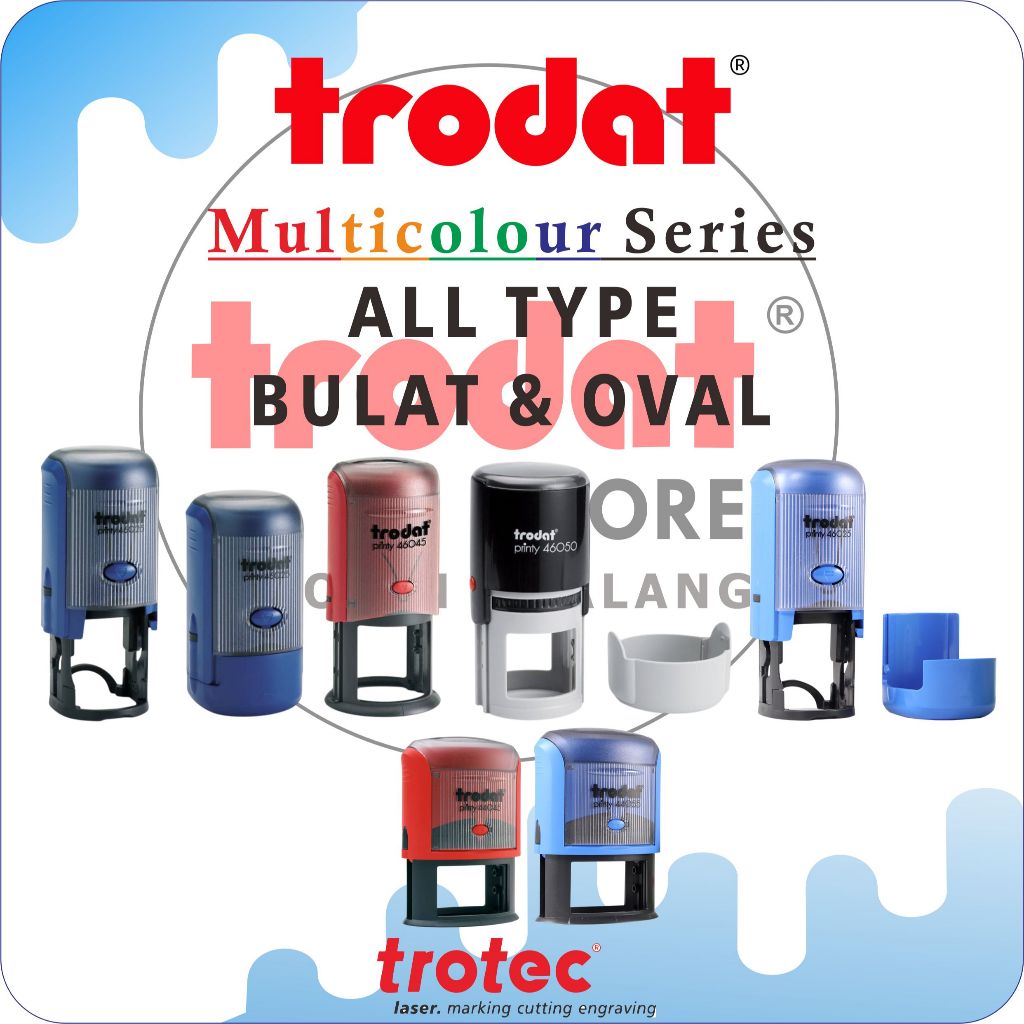 

CETAK STEMPEL WARNA TRODAT (Bulat). original berkualitas
