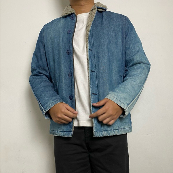 Vtg B0ycott N1 Deck Denim Jaket