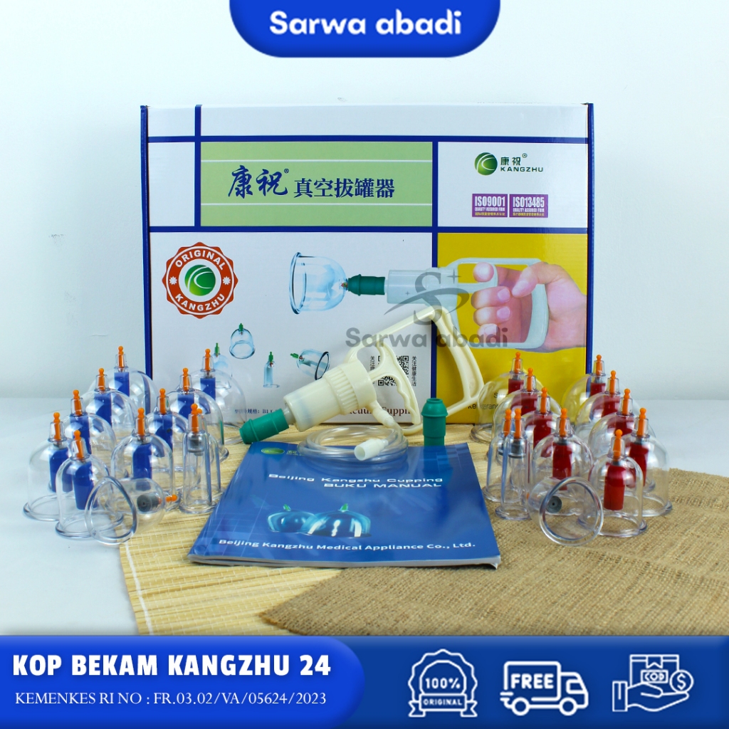 Kop / Alat Bekam Kangzhu isi 24/ Kangzhu 24/ Kz 24