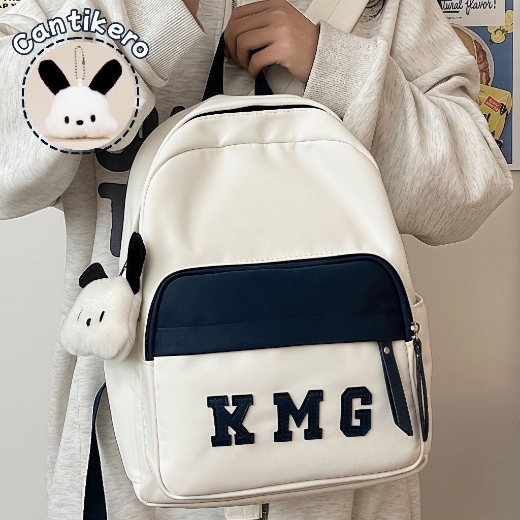 [Liontin Gratis ] Tas Ransel Kecil Korea Tas Sekolah Siswa Perempuan Tas ransel sekolah Aesthetic Im