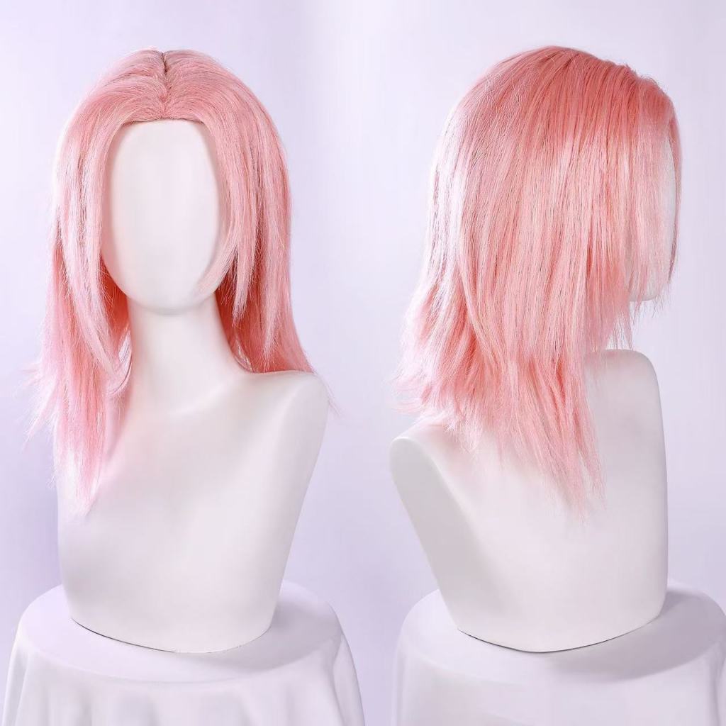 Naruto Chunye Sakura cos wig Sakura wig anime animation Naruto cosplay wig