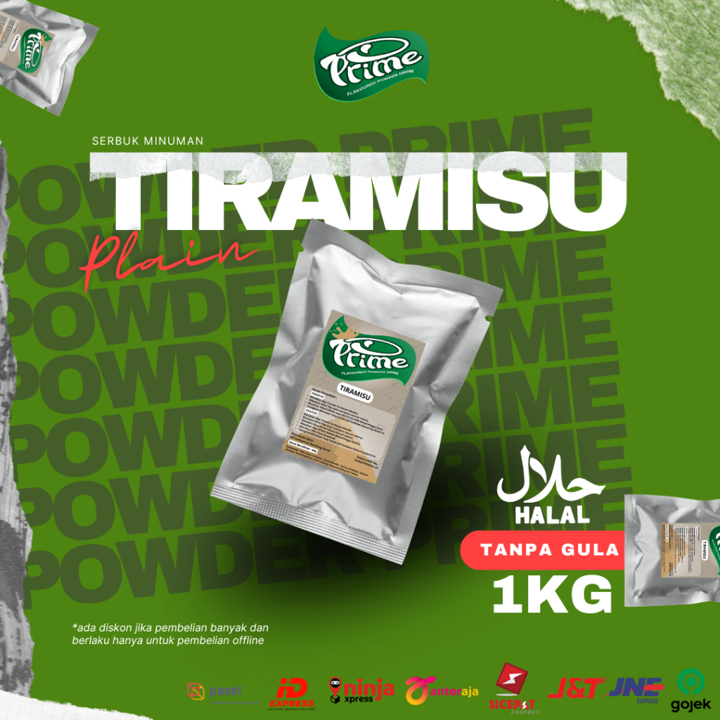 

Powder Drink Prime Tiramisu / Bubuk Minuman Tiramisu 1kg