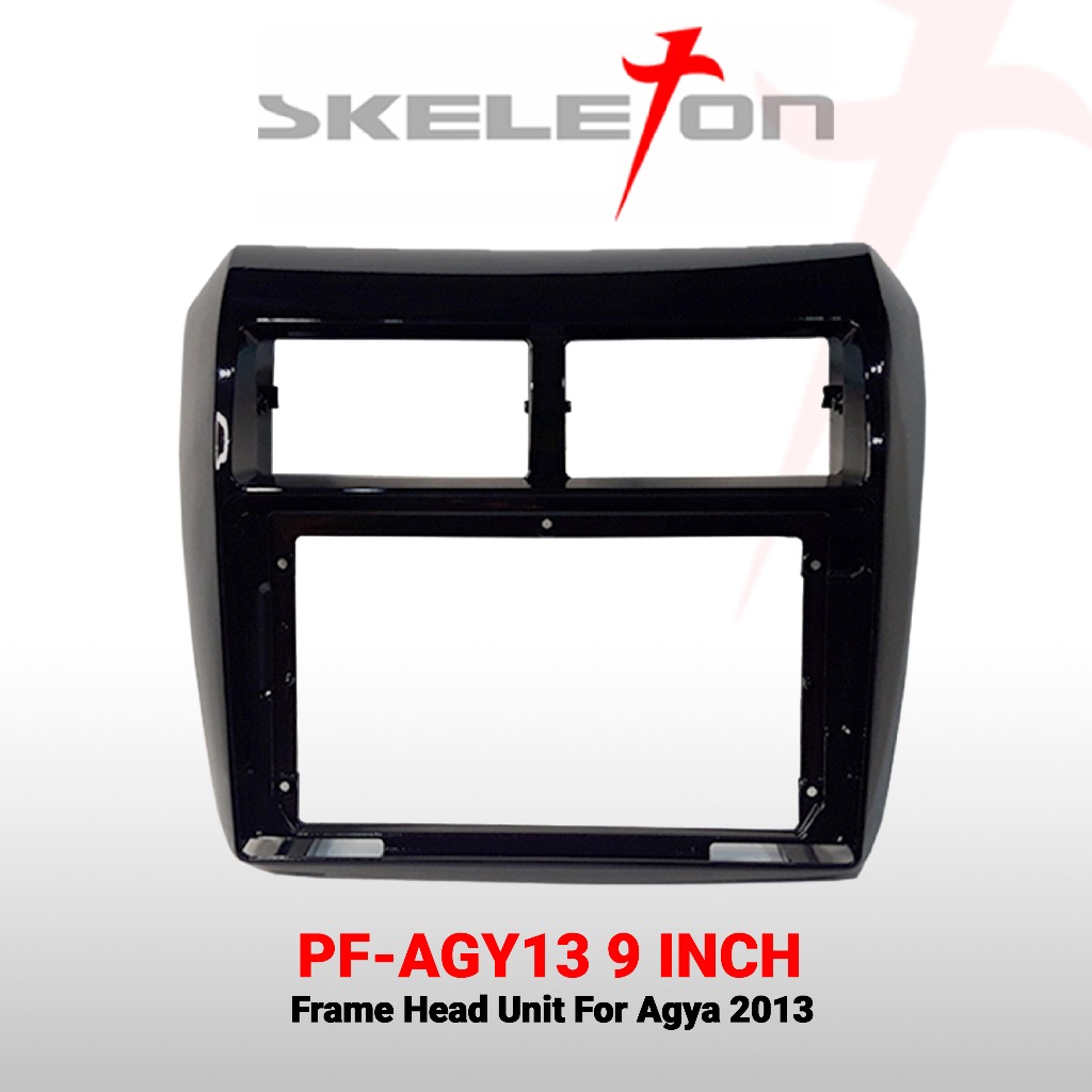 Skeleton Frame Head Unit Android Dan MP5 For Agya Ayla 2013 Up - 9 Inch
