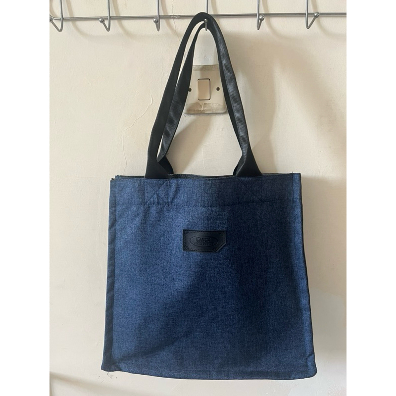 tote bag gift BCa Prioritas blue denim
