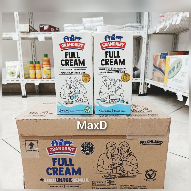 

Grandairy Susu Uht Full Cream 1000ml × 12 Pcs 1 Dus