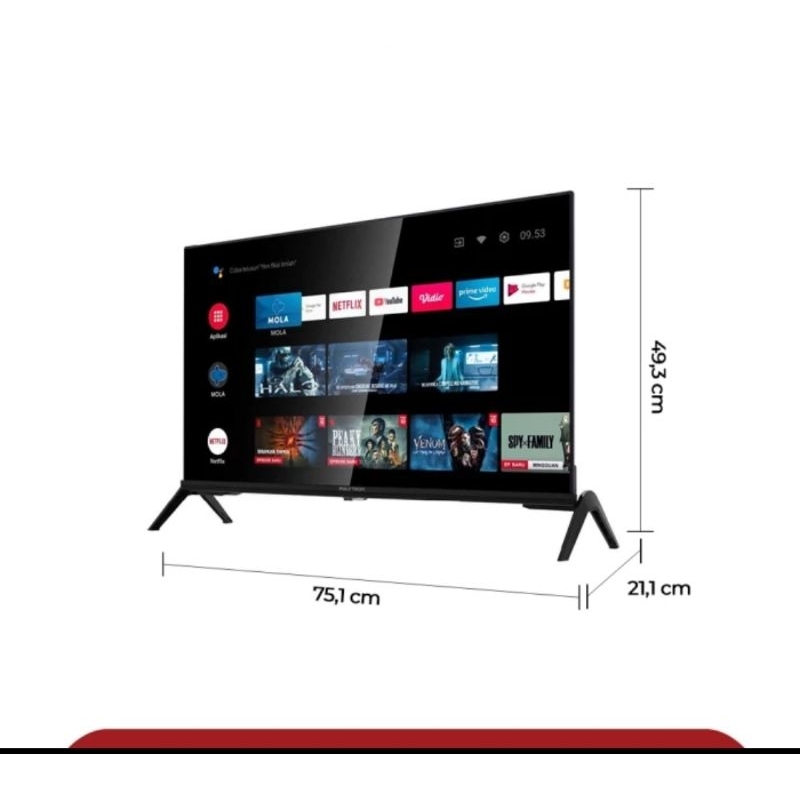 POLYTRON ANDROID TV 32AG5759 32inci LED TV POLYYRON 32AG5759 ANDROID TV