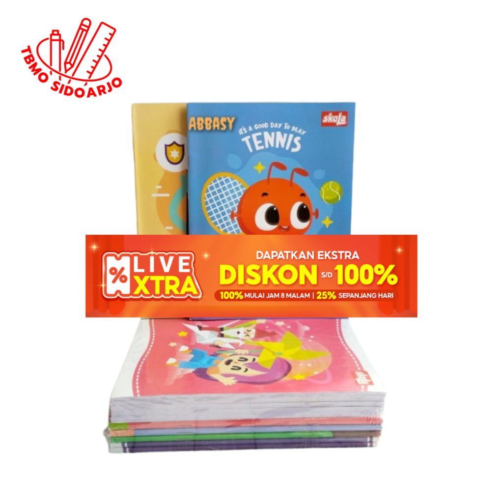 

TBMO (PACK) Buku Tulis EB 58 Skola isi 10pcs