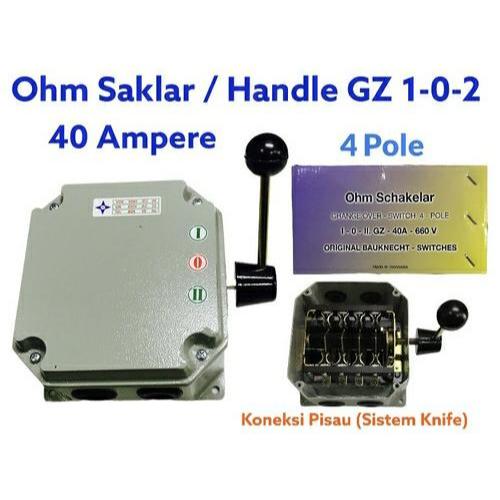 HANDLE GZ 40A NK 4 POLE/ OHM SAKLAR NK 40A 4 POLE