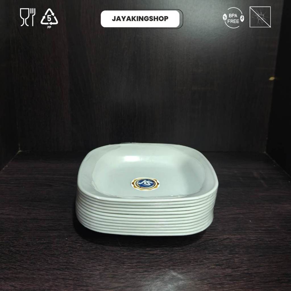 LEPEK KOTAK PLASTIK PUTIH 12 PCS (1 LUSIN) BPA FREE