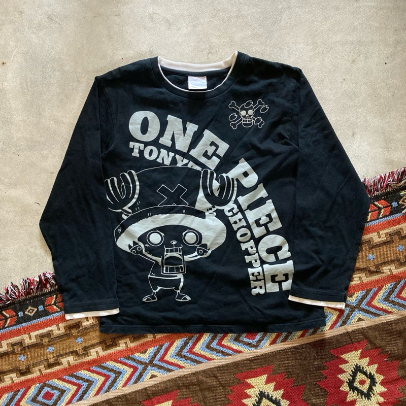 kaos long sleeve vintage anime kartun chopper one piece second