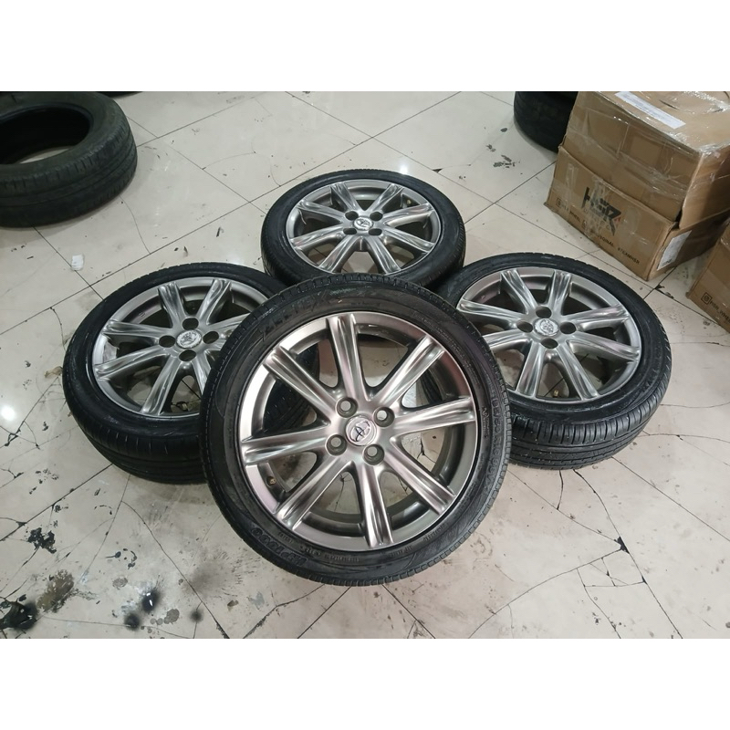 velg bekas murah oem yaris r16+ban 195/50/16 zeteex