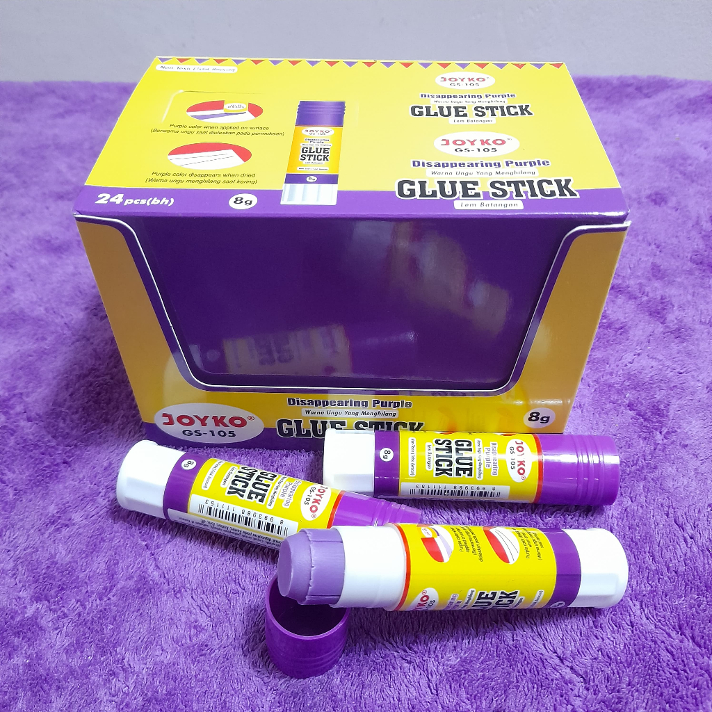 

Lem Glue Stick Joyko GS-105 UNGU (Lebih Rekat)