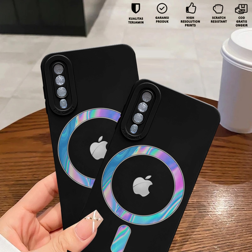 Case Samsung A30S A50 A50S - Softcase Samsung A30S A50 A50S Motif Logo Magsafe - Casing Hp Samsung A