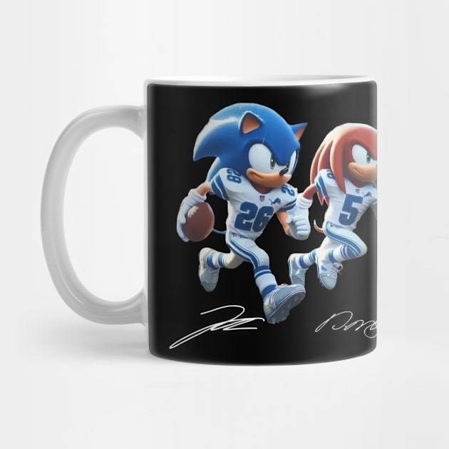 Sonic and Knuckles Tee Detroit Lions Sonic And Knuckles Mug