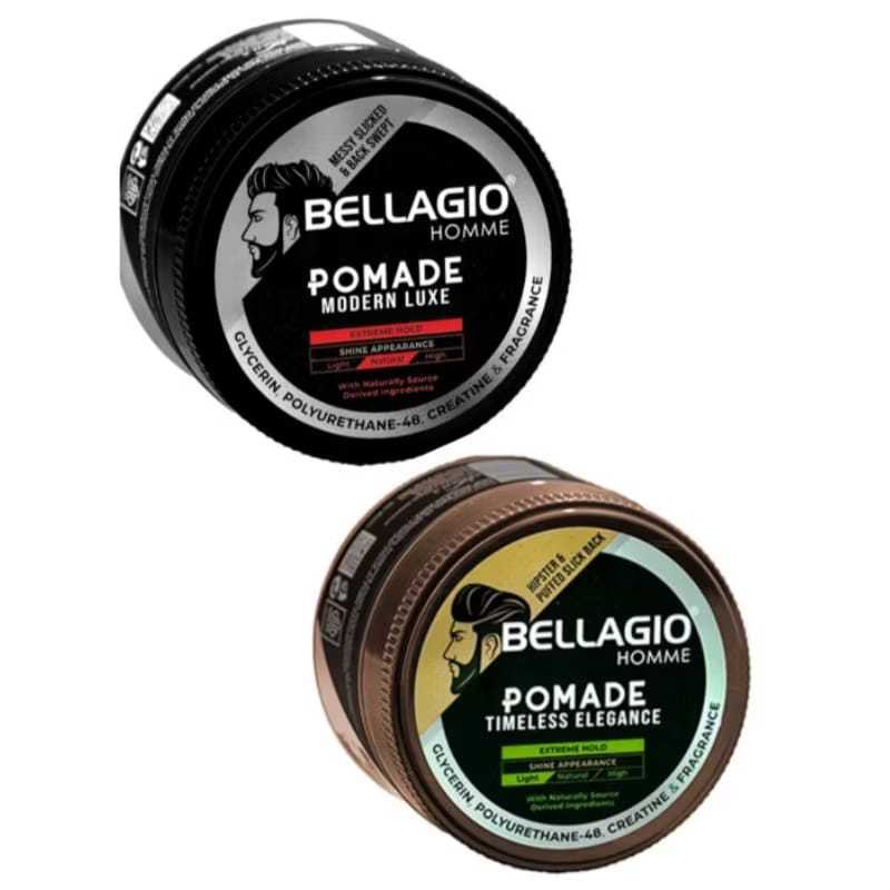 Bellagio Pomade 80 gr Extreme Hold|Strong Hold~Pomade Bellagio Original 100%
