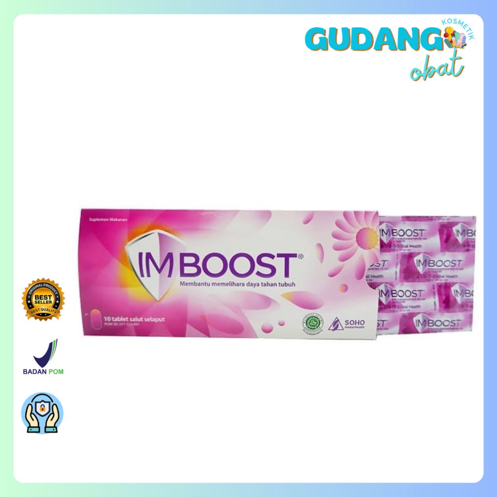 Imboost Tablet 50's - Echinacea, Daya Tahan Tubuh