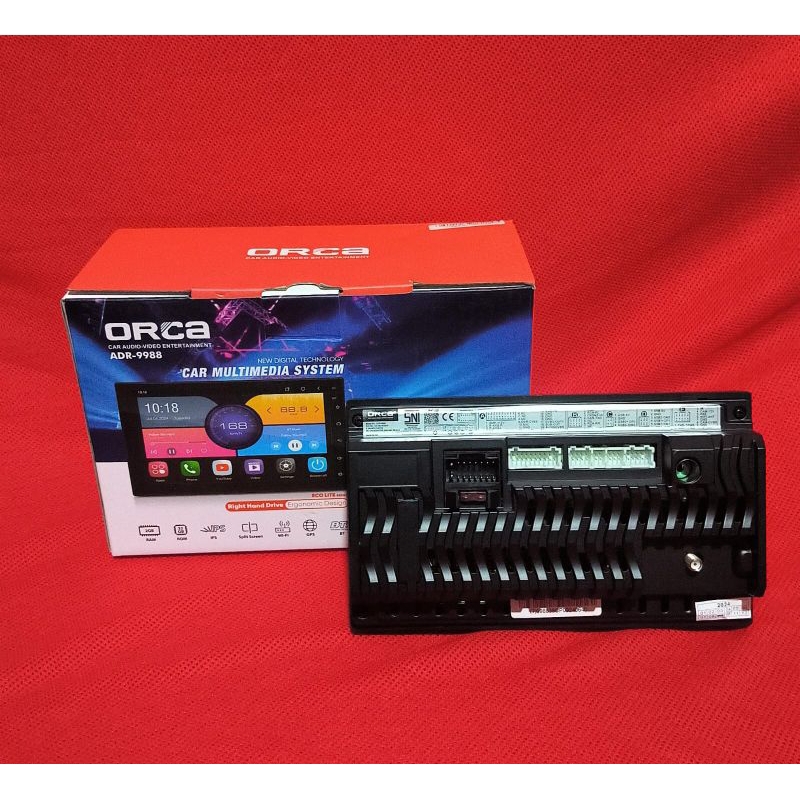 Orca ADR 9988 ukuran 7 inch - Head Unit Android Orca 2/32 GB Orca 7 inch Carplay Android Auto ECO Li