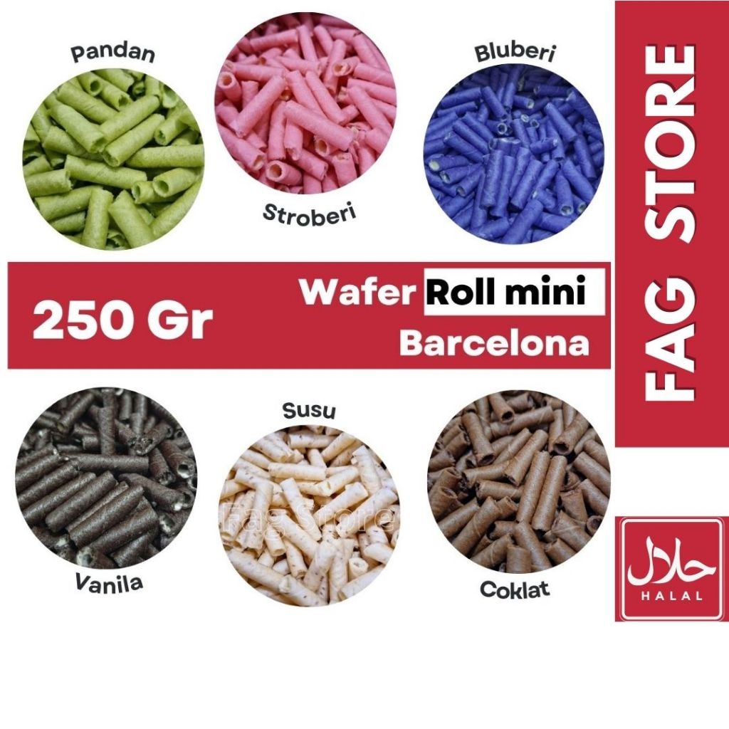 

Wafer Rol Mini Barcelona 250gr Wafer Stick Astor Mini Aneka Varian