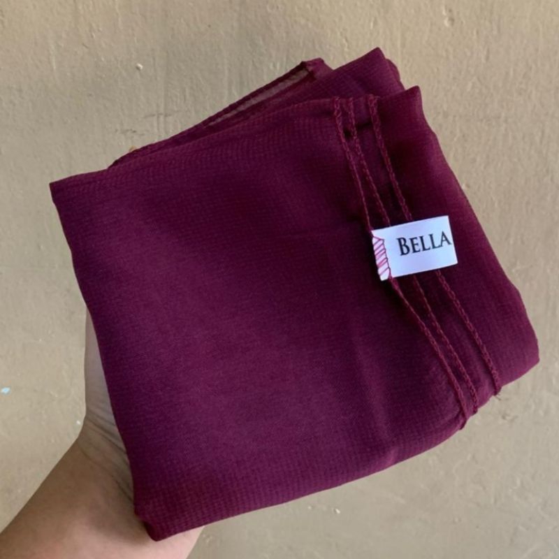 kerudung jilbab/hijab segi empat  bella square/hijab bela murah/sedia warna matcha/sage green
